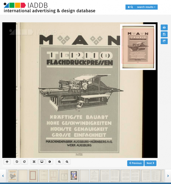 MAN press ad, Gebrauchsgraphik, 1926