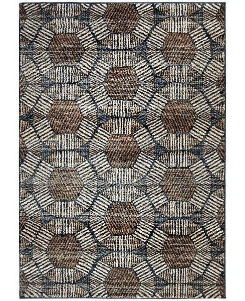 Palmetto Living Adagio Textured Penny Blue 6'5" x 9'6" Area Rug & Reviews - Furniture - Macy's