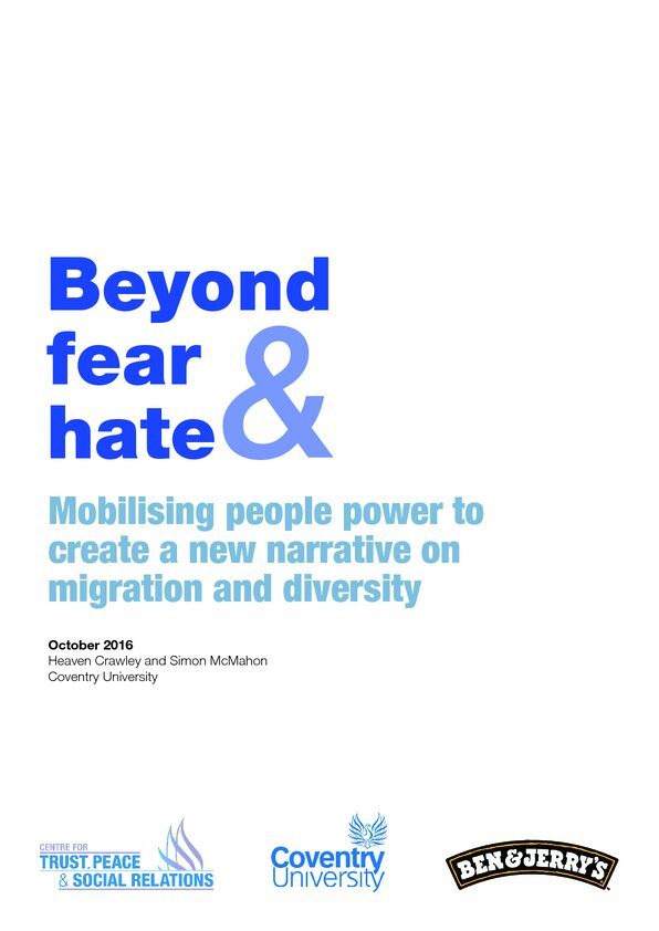 Beyond Fear and Hate: Mobilising people power to create a new narrative on migration and diversity