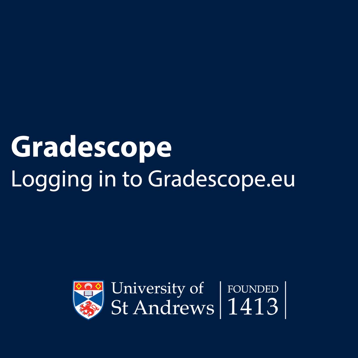 Logging In to Gradescope.eu