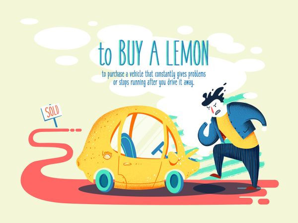 To buy a lemon - an idiom for today!