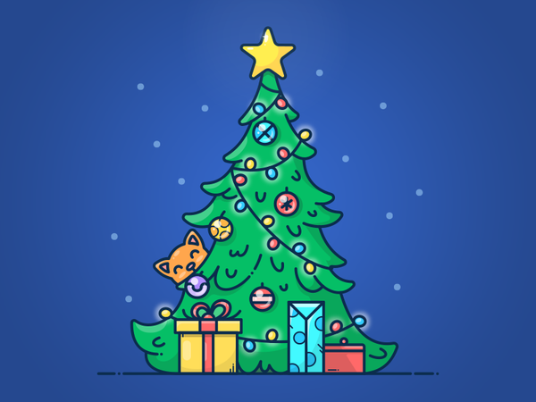 Christmas Tree by Alex Kunchevsky - Dribbble