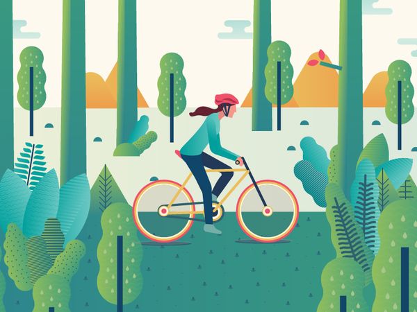 Benefits of Cycling by Meroo Seth - Dribbble