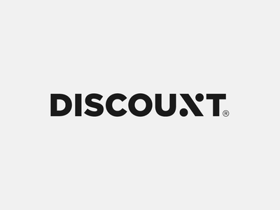 Discount Logotype by Paulius Kairevicius