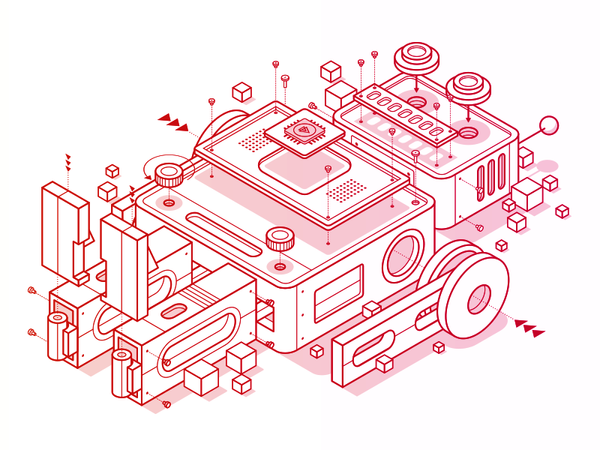 Pluralsight Design System - Robot by Justin Mezzell - Dribbble